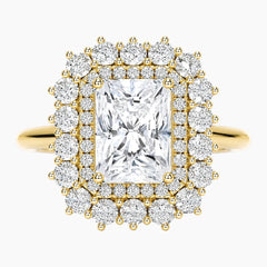 Éclat Lumière 2 Carat Radiant Cut Moissanite Ring