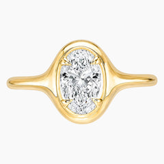 Lumière Éternel 1.5 Carat Oval Moissanite Solitaire Ring