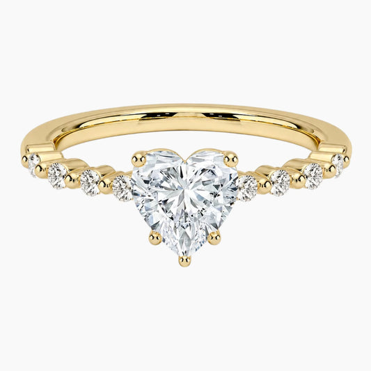 Versailles Heart Moissanite Ring