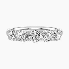 Célavique Five-Stone Round Moissanite Band