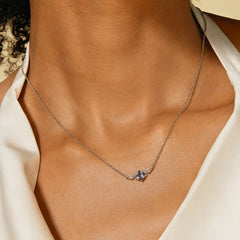 The Sylvara Lab-Grown Alexandrite Vine Necklace