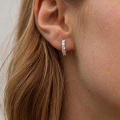 Brilliant Round Cut Earrings