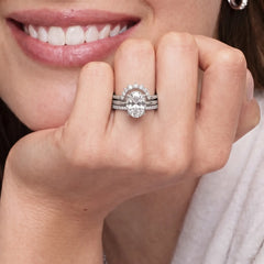 Auréline U-Shaped Moissanite Contour Ring