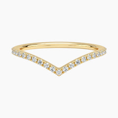 V-Shaped Moissanite Ring