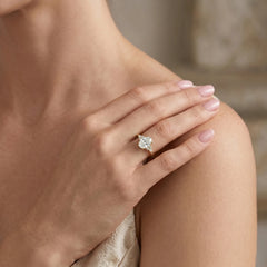 Vintage Meadow Oval Moissanite Ring