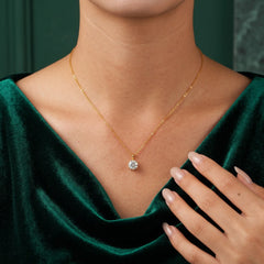 Eternal Sparkle 6-Prong Moissanite Statement Necklace