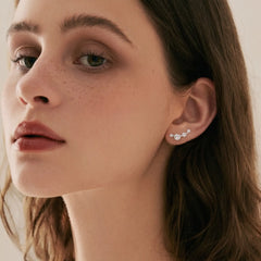 Gypsophila Moissanite Stud Earrings