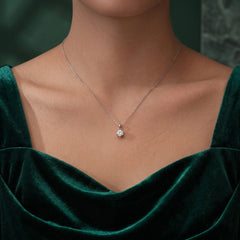 Eternal Sparkle 6-Prong Moissanite Statement Necklace