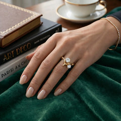 The Toi et Moi Branch 1ct TW Moissanite Two-Stone Ring