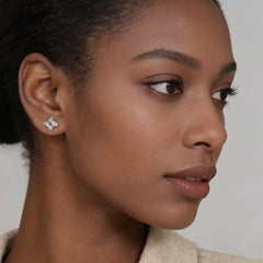 Geometric Shapes Moissanite Stud Earrings