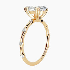 Wilma Pear Cut Moissanite Ring