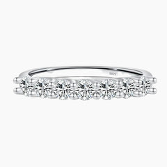 7 Stones Moissanite Ring