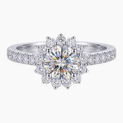 Halo-Style Moissanite Ring