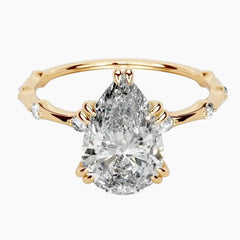 Wilma Pear Cut Moissanite Ring