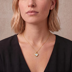 Vélora 3 Carat Heart-Cut Moissanite Bold Bezel Necklace