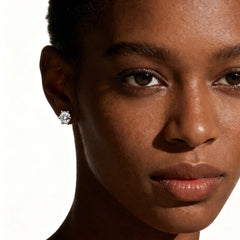 Six-Prong Moissanite Earrings