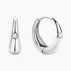 Ring Buckle Moissanite Stud Earrings