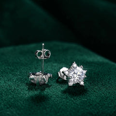 Star Moissanite Stud Earrings