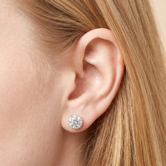 Designer Moissanite Stud Earrings