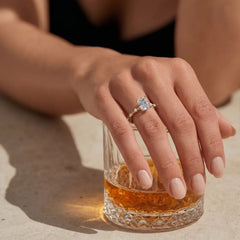 Wilma Radiant Cut Moissanite Ring