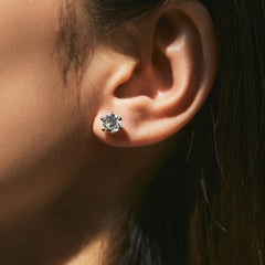 Classic Six-prong Moissanite Stud Earrings