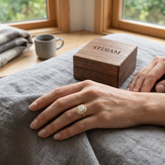 Éclat Lumière 2 Carat Radiant Cut Moissanite Ring