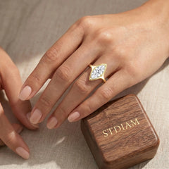 Lumière Éternel 2 Carat Marquise Moissanite Solitaire Ring