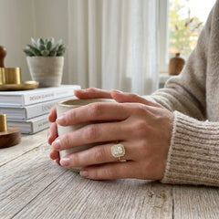 Éclat Lumière 2 Carat Radiant Cut Moissanite Ring
