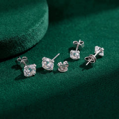 Classic Four-prong Moissanite Stud Earrings