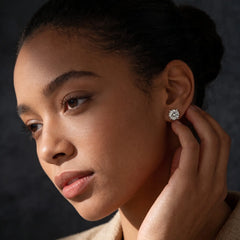 Six-Prong Moissanite Stud Earrings