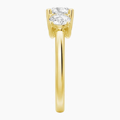 Celestial Glow Moissanite 3-Stone Ring