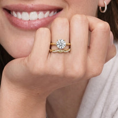 Petite Twisted Vine Moissanite Ring