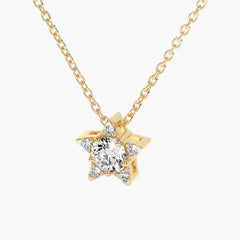 Luxury Luminous Star Moissanite Necklace