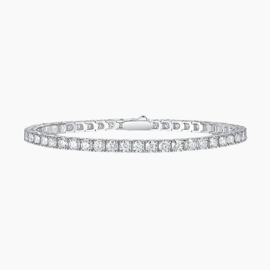 Handcrafted Moissanite Tennis Bracelet