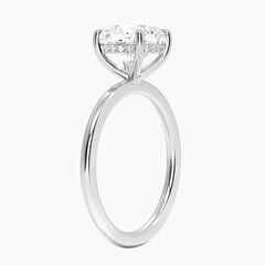 Signature Oval Engagement Halo Moissanite Ring