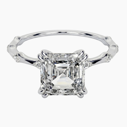 Wilma Asscher Cut Moissanite Ring