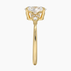 Vintage Meadow Oval Moissanite Ring