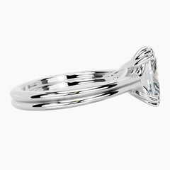 Éclat Lumière 2 Carat Radiant Cut Double Shank Moissanite Ring