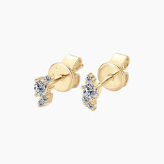 Lightning Moissanite Stud Earrings