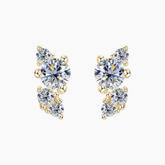 Lightning Moissanite Stud Earrings
