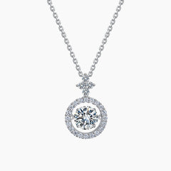 Star Orbit Dancing Moissanite Necklace