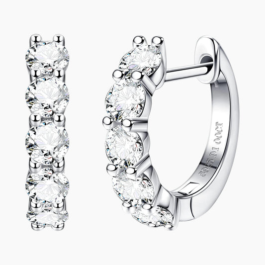 Brilliant Round Cut Earrings