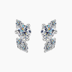 Lightning Moissanite Stud Earrings