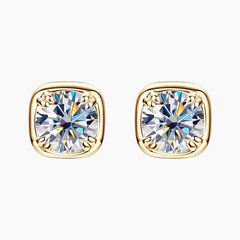 Luxurious Square Moissanite Stud Earrings
