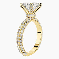 Designer Pear Cut Moissanite Ring