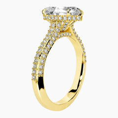 Designer Marquise Cut Moissanite Ring