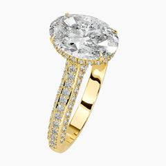 Designer Oval Moissanite Ring