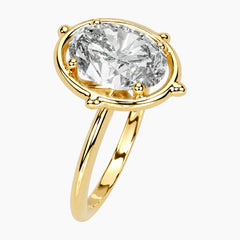 Rooted in Love Oval Cut Moissanite Ring