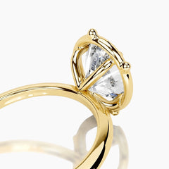Rooted in Love Oval Cut Moissanite Ring