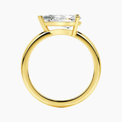 Classic Pear Cut Moissanite Ring